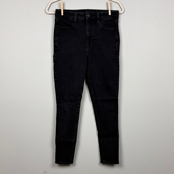 American Age Denim - American Eagle Women's Super Hi Rise Jegging SZ 8 Short
